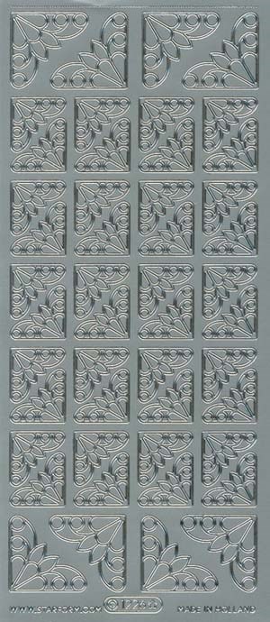 1226 - Hj�rner - stickers - s�lv